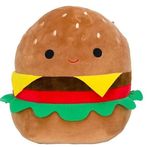 Squishy Food, Pillow Pals, Toy Food, Cute Plush, Animal Pillows, Food Network, Imaginative Play, Toys Gift, Cheeseburger