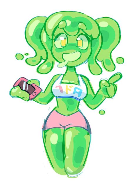 Slime Girl, Slimes Girl, Female Artwork, Looking For Work, Alien Girl, Blood Art, Storyboard Artist, Character Design Animation, Animation Design