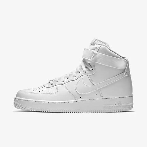 White Air Force 1, Nike Shoes Air Force, Nike Air Force 1 High, Air Force 1 Mid, Air Force 1 High, Air Force One, Mens Nike Shoes, Mens Nike Air, Air Force Ones