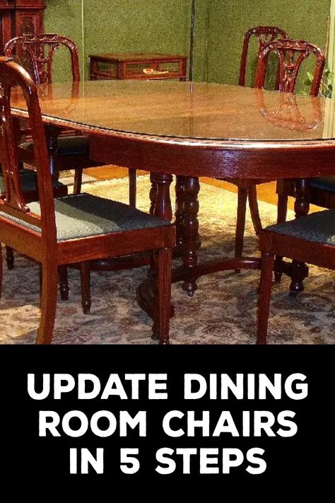 How to Update Dining Room Chairs Dining Room Chair Covers Ideas, Fabric For Dining Room Chairs Modern, Updating Dining Room Chairs, How To Reupholster Dining Room Chairs, Update Dining Room Chairs, Diy Dining Room Chairs, Dining Chair Upholstery Ideas, Refinish Dining Chairs, Dining Room Chairs Ideas