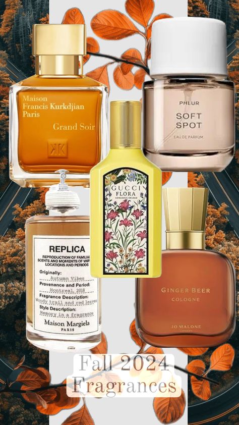 Fall 2024 Fragrances #fall #perfume #fallvibes #autumn #cozy Autumn Scents Perfume, Autumn Perfumes For Women, Fall Fragrances For Women, Fall Perfumes For Women, Autumn Perfume, Parfum Gucci, Fall Perfume, Dream Makeup, Fragrances Perfume Woman