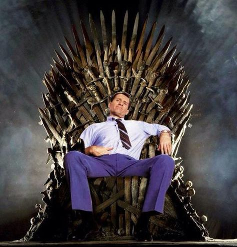 Ed O Neill, Al Bundy, The Iron Throne, Football Jokes, Married With Children, Iron Throne, Football Art, Fantasy Football, Family Games