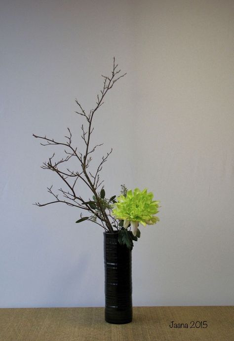 Nageire Flower Arrangement, Nageire Ikebana, Ikebana Sogetsu, Sogetsu Ikebana, Unique Flower Arrangements, Ikebana Arrangements, Ikebana Flower Arrangement, Ikebana Vases, Flower Arrangements Simple