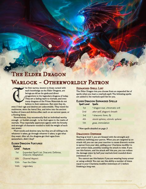 Dnd 5e Homebrew Dragon Age, Dnd Otherworldly Patrons, Otherworldly Patron 5e, Dnd 5e Warlock Patron, Warlock Dnd Patron, Dnd Homebrew Subclasses 5e, D&d Dragons, Dnd Dragon Art, Warlock Patrons 5e