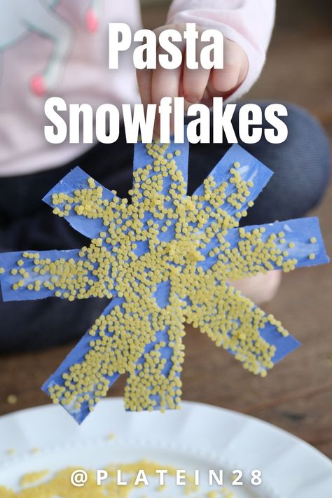 ❄️ Want to get into the winter spirit? Grab some glue, paper, and pasta....and make the easiest paper snowflakes with pasta!! Pasta Crafts, Winter Pasta, Italian Wedding Soup Recipe, Healthy Italian, Paper Snowflake, Snow Flakes Diy, Small Pasta, Diy Holiday Gifts, Paper Snowflakes