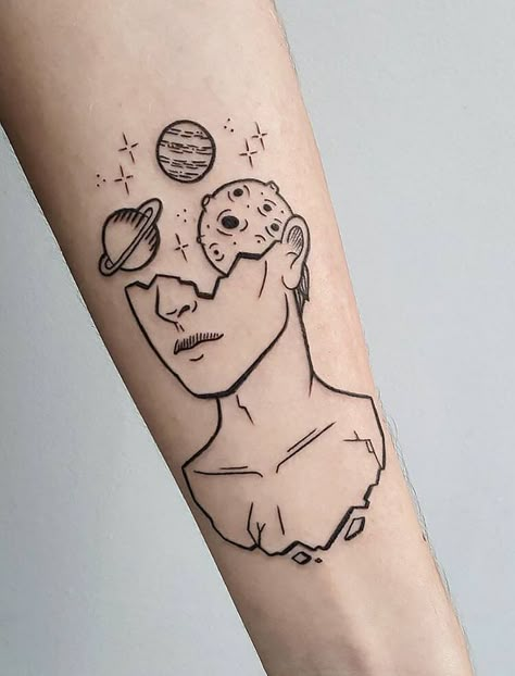 Tattoo Ideas Tumblr, Nails With Fire, Berlin Tattoo, Galaxy Artwork, Girls With Sleeve Tattoos, Kunst Tattoos, Tattoo Placement Ideas, Aesthetic Tattoos For Men, Tattoos Pictures