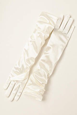 View Satin Elbow-Length Gloves CLARA Wedding Gloves Long, Gloves Style, Bride Gloves, Silk Gloves, Simple Satin, Satin Gloves, Elegant Gloves, Elbow Length Gloves, Hand Gloves