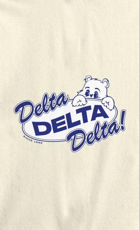 Tri Delta Apparel, Aoii Shirts, Sorority Tshirt Designs, Unique Merch, Delta Design, Tri Delt, Delta Delta Delta, Sorority Pr, Sorority Shirt Designs