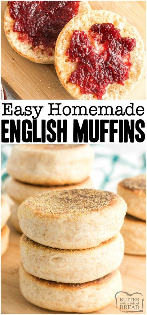 English Muffin Recipe Videos, Home Made English Muffins, Thomas English Muffins, English Muffin Recipe, English Muffin Bread, English Muffin Recipes, Homemade English Muffins, Snack Shack, Nooks And Crannies