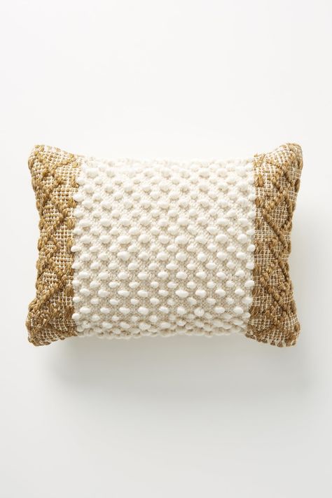 Joanna Gaines For Anthropologie Textured Eva Pillow in Ivory Anthropologie Christmas, Magnolia Journal, Textured Throw Pillows, Pillow Inspiration, Woven Pillows, Bear Party, Hand Woven Pillows, Joanna Gaines, Christmas Gift Guide