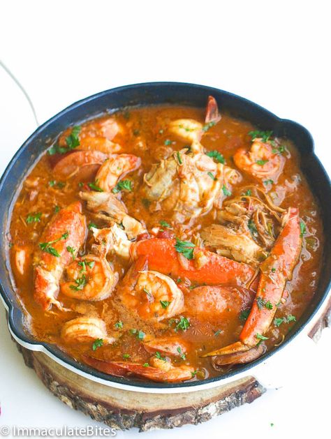 Shrimp And Sausage Gumbo, Sausage Shrimp, Shrimp And Sausage, Shrimp Sausage, Sausage Gumbo, Chicken Shrimp, Seafood Gumbo, Gumbo Recipe, Chicken And Shrimp