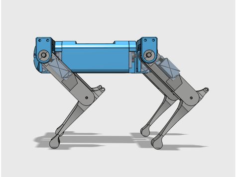 Mini Quadruped Robot (For SG90 Servos) by Akagan - Thingiverse Quadruped Robot, Mechanical Art, Robots Concept, Robot Concept Art, 3d Printer, 3d Print, A 4, 3d Printing, Concept Art