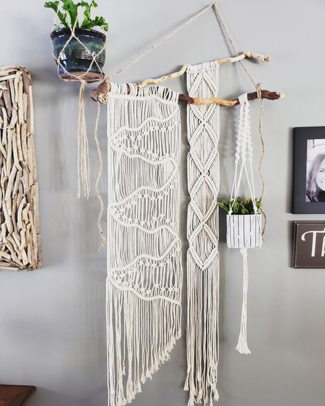 Japandi Macrame, Earthy Macrame, Macrame Art Installation, Hanging Plant Hanger, Asymmetrical Macrame Wall Hanging, Wall Hanging Plant, Boho Wall Collage Macreme Art Plants, Macrame Home Decor, Macrame Wall Hanging Diy