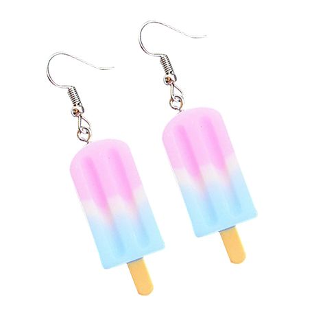 PRICES MAY VARY. Resin pattern of ice cream. Cute imitation food pattern earrings. Cute and vibrant to add color to your outfits, these earrings will make you look younger. Made of resin and alloy, these earrings are lightweight and reliable without causing any discomfort. Perfect for any occasion, easily paired with any outfit, a cute accessory you'll want to wear every day. Designed in the shape of an ice cream, this set of earrings comes in bright colors and is perfect for wearing at home, pa Mini Food Earrings, Ice Cream Drop, Cute Ice Cream, Food Candy, Summer Beach Jewelry, Ice Cream Design, Funny Earrings, Cream Earrings, Ice Lolly