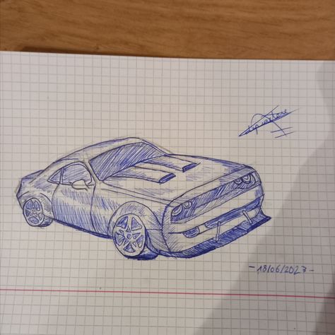 This is a #drawing of a #race #car Dodge Sketch, Dodge Car, Car Sketch, Sketch Drawing, Dodge Challenger, A Drawing, Race Car, Dodge, Art Projects