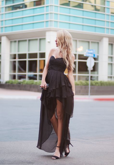 Pretty Dress Black High Low Dress, Native Dress, Cute Maxi Dress, Stylish Women Fashion, Pretty Dresses, Cute Dresses, Dress To Impress, High Low Dress, A Woman