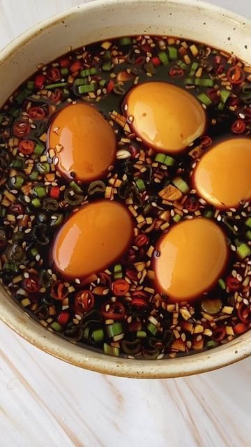 Korean Quail Eggs, Braised Eggs, Korean Egg, Korean Vegetables, Ramen Toppings, Instagram Korean, Egg Dishes, Quail Eggs, Asian Foods