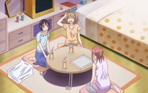 Anime Getting Ready, Shoujo Lifestyle, Anime Cinematography, Shoujo Life, Shojo Girl, Anime Lifestyle, Cinema Rooms, Anime Mood, Girl Kit