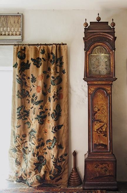 Kitchen Doorway Curtain Ideas, Medieval Curtains, Hallway Curtains, Antique Curtains, Curtain Doorway, Pattern Curator, Curtains Vintage, Storybook House, Tapestry Curtains