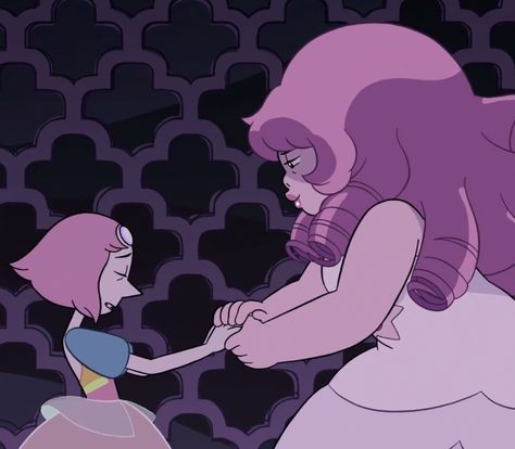 Pearl X Rose, Rose Steven Universe, Pearl And Rose Quartz, Rose Quartz Steven Universe, Pink Diamond Steven Universe, Pearl Steven Universe, Steven Universe Au, Pearl Steven, Steven Universe Funny