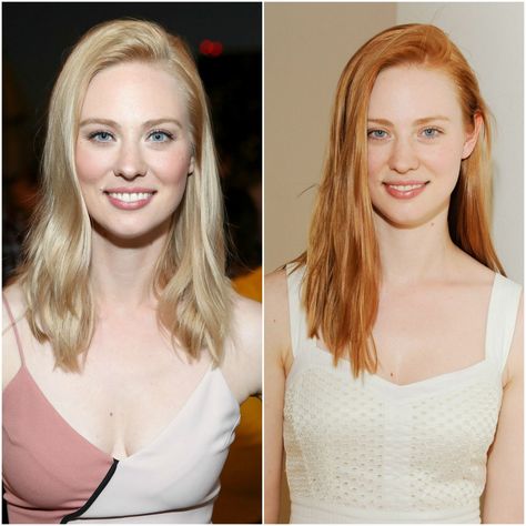 Strawberry Blonde Color, Natural Redheads, Dark Strawberry Blonde, Deborah Ann Woll, Blonde Natural, Strawberry Blonde Hair Color, Natural Red Hair, Blonde Roots, Red To Blonde