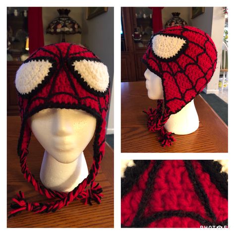 Spider Man Beanie Crochet Pattern, Spider Man Crochet Hat, Spider Man Crochet Pattern, Crochet Spiderman Hat, Spider Man Crochet, Crochet Spider Man, Marvel Crochet, Crochet Bucket Hat Free Pattern, Crocheted Spider