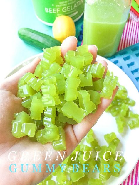 Healthy Green Juice, Healthy Gummies, Homemade Gummies, Gummy Candies, Green Juices, Gummies Recipe, Bear Recipes, Simply Taralynn, Budget Recipes