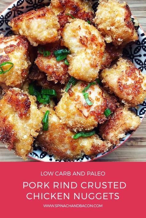 Pork Rind Chicken, Pork Rind Crust, Pork Rind Recipes, Caveman Diet Recipes, Pork Rind, Paleo Pork, Low Carb Pork, Recipes Meat, Recipes Pork