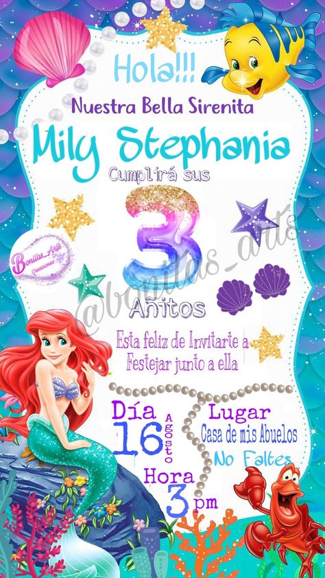 @Bonitas_arts La guaira Venezuela Batman Birthday Party, Batman Birthday, Mermaid Theme, Mermaid Birthday Party, Mermaid Birthday, Little Mermaid, The Little Mermaid, Ariel, Mermaid