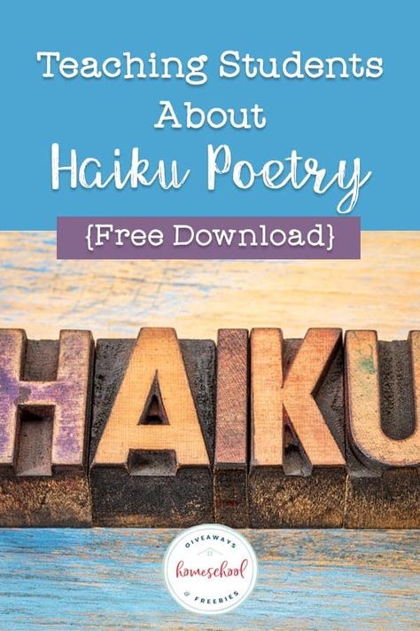 Learn how to use haiku poems for kids in your homeschool for some fun creative writing activities during National Poetry Month. Haiku Poems For Kids, Haiku Poems Examples, Haiku Examples, Gifted Classroom, Poem Topics, Poems For Kids, Creative Writing Activities, Poetry Day, Haiku Poetry