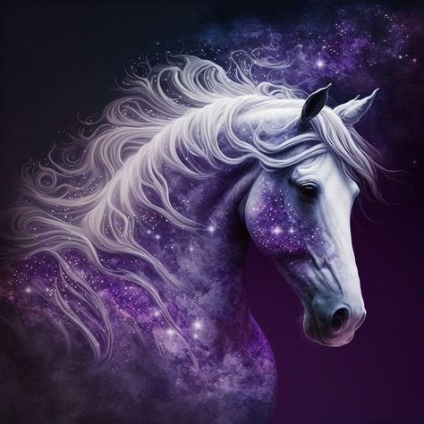 Horse Beautiful, Rare Horses, Magical Horses, Unicorn Pictures, Fantasy Horses, Wolf Spirit Animal, Legends And Myths, Horse Wallpaper, Unicorn Horse