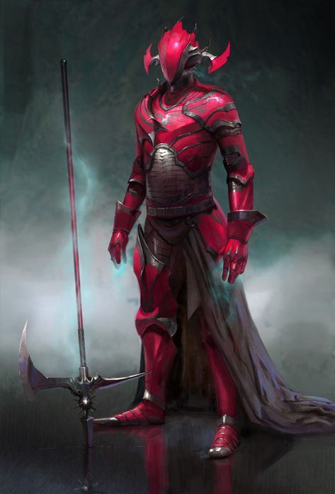 ArtStation - Red Knight, Antti Hakosaari Red Armor, Fantasy Png, Red Knight, Sci-fi Armor, 다크 판타지, Knight Armor, Suit Of Armor, Fantasy Armor, Armor Concept