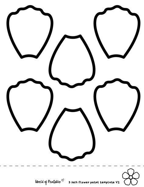 Free Flower Petal Template, Sunporch Decor, Create Paper Flowers, Bunny Ears Template, Poppy Template, Petal Template, Flower Templates Printable Free, Blue Bathrooms, Free Paper Flower Templates