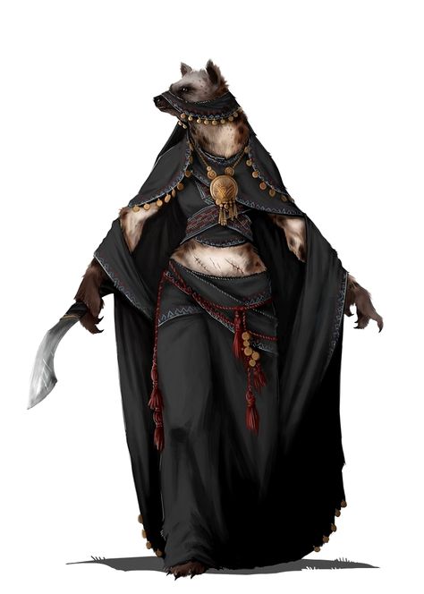 Female Gnoll Cleric of Lamashtu - Pathfinder PFRPG DND D&D d20 fantasy Egyptian Inspired, Dungeons And Dragons Characters, Dnd Art, Fantasy Monster, Arte Fantasy, Fantasy Rpg, Dnd Characters, Creature Design, Character Portraits