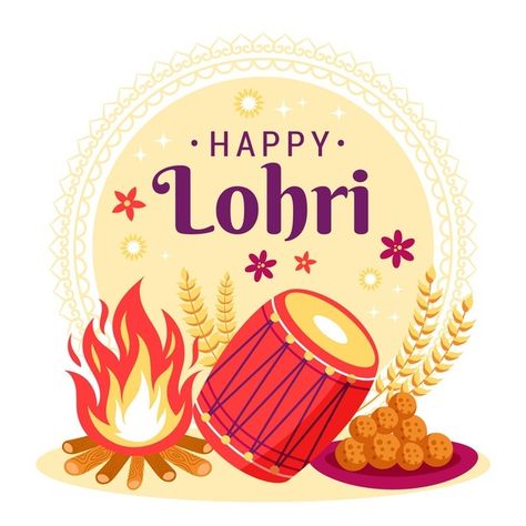 Hand-drawn lohri illustration | Free Vector #Freepik #freevector #hand #hand-drawn #celebration #happy Happy Lohri Wallpapers, Lohri Wallpaper, Happy Lohri Images, Happy Lohri Wishes, Lohri Wishes, Happy Lohri, Festival Image, Family Wishes, Message Quotes