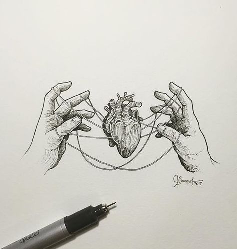 Tumblr Art Drawings, Tumblr Art, Tattoo Sketch, Heart Drawing, Arte Sketchbook, 문신 디자인, Tattoo Flash, Anatomy Art, Drawing Tutorials