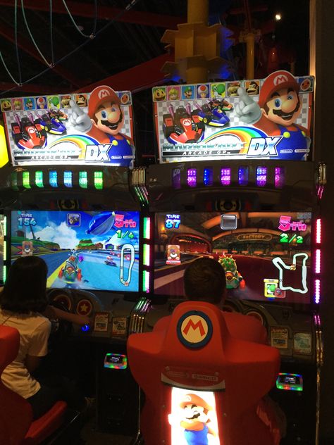 Main Event: Mario Kart DX Arcade GP 🏎 Main Event Aesthetic, Main Event Arcade, Shooting Star Emoji, Mario Kart Arcade, 80s Arcade, Mario Kart Wii, Star Emoji, Arcade Room, Mario Party