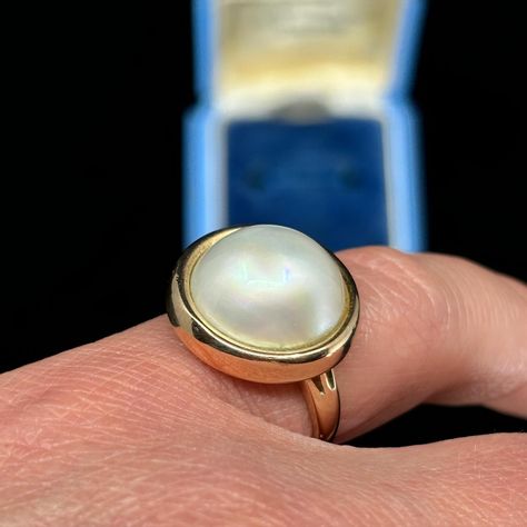 This sweet Mabé Pearl is one of those rings that can look good on any of the fingers on the hand. A Mabé Pearl grows on the inner lining of a mollusk, as opposed to in the flesh. It’s considered mature once the Pearl has taken on a beautiful hemispherical dome shape. We absolutely love the look! This Mabé Pearl of a beautiful lustre, is bezel set in 9K rose gold. DM us for enquiries 🤍 * Please note items over $5K are ‘pick up in store’. Sales items do not include resizing nor postage. ... Blue Mountains Australia, Mabe Pearl, Emerald Cut Rings, Emerald Engagement Ring Cut, The Flesh, Art Deco Engagement Ring, The Pearl, Art Deco Ring, Emerald Cut Diamonds