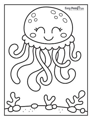 Jellyfish Coloring, Dance Coloring Pages, Ocean Coloring Pages, Bug Coloring Pages, Baby Coloring Pages, Free Kids Coloring Pages, Monster Coloring Pages, Farm Animal Coloring Pages, Preschool Coloring Pages