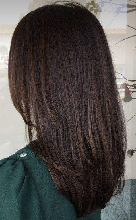 Wig For White Women, Hair Colour Trends, Haircut 2024, Layered Haircuts For Medium Hair, Straight Hair Cuts, Medium Length Hair With Layers, Dark Hair With Highlights, Colour Trends, Easy Summer Hairstyles