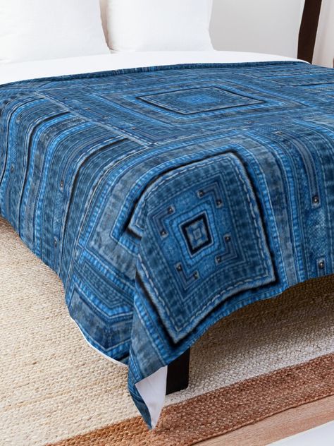 Blue Jean Quilts Patterns Ideas, Denim Quilt Ideas, Denim Recycle Projects, Denim Bedding, Denim Comforter, Denim Furniture, Denim Rag Quilt, Denim Quilt Patterns, Denim Blanket