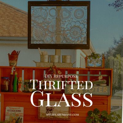 DIY Repurpose Thrifted Glass - My Life Abundant Wonderful Wednesday, Travel Recommendations, Fun Easy Recipes, Fun Family Activities, Diy Vintage, Glass Plates, Glass Cup, Repurpose, Home Decor Inspiration