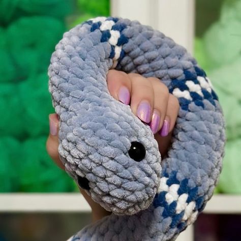 Anabelle Mcelhaney on Instagram: "I’m a snakeeeeee🐍 . I love how this turned out definitely need to make more!! . Pattern by toysmelena on Etsy  Yarn chenille home slim @michaelsstores  . #crochet #crocheter #crochetgrove #crochetsnake #snake #snakes #amigurumi #amigurumisnake #crochettoy #crochetinspiration #crochetinspo #market #marketprep #crochetmarket" Snake Crochet, Crochet Snake, Snake Patterns, May 22, Cute Characters, Crochet Ideas, Snakes, Crochet Toys, Crochet Projects