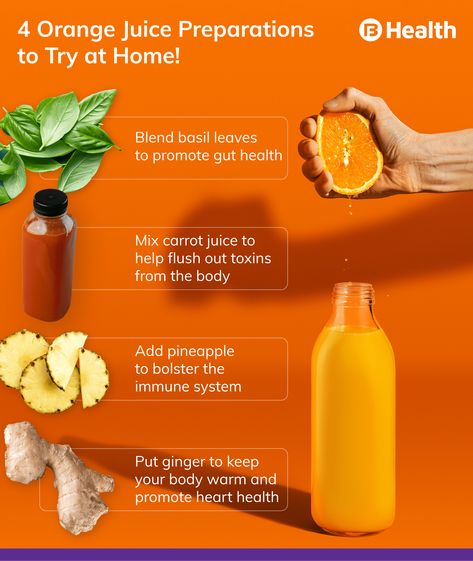 Orange juice can also be a smart way to boost your immunity, especially to stay safe from illnesses that occur due to seasonal changes. Read on to learn about the seven amazing health benefits of drinking orange juice. Orange Juice Benefits, Orange Benefits, Oranges Benefits, Orange Carrot Juice, Juice Benefits, Seasonal Changes, Food Health Benefits, Juicing For Health, Carrot Juice