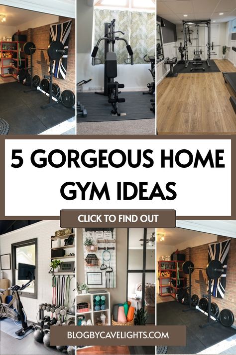 🏡 Ready to build the perfect workout space? These 5 home gym ideas will help you create a stunning, functional gym that fits your lifestyle. From gym building tips to stylish home gym decor, you won’t want to miss out! Click to learn more. 🔧💡 Home Gym Wall Art Ideas, Home Gym Stair Master, Gym Wall Decor Ideas, Chic Home Gym, Home Gym Led Lighting, Home Gyms Ideas Workout Rooms, Workout Room Design, Stylish Home Gym, Indoor Home Gym