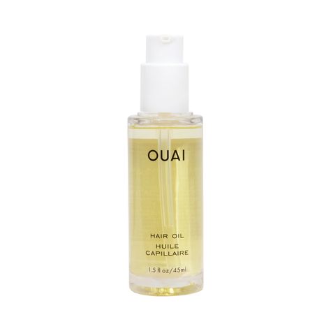 Ouai Hair Oil seals split ends, protects hair from heat damage and smooths frizz while providing an ultra-smooth, high-gloss finish. Aging Hair Color, Best Hair Oils, Overnight Hair Mask, Ouai Hair Oil, Ouai Hair, Overnight Hairstyles, Fine Straight Hair, Hair Oils, Borage Oil