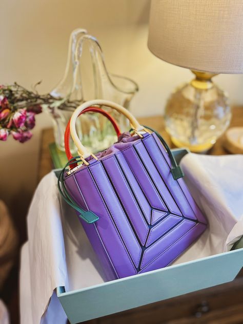 Mlouye Ser Tall Tote 2 Ysl Wallet, Purple Bag, Drawstring Top, Pill Case, Bright Purple, Purple Hues, Mini Tote, The Bank, Handbag Backpack