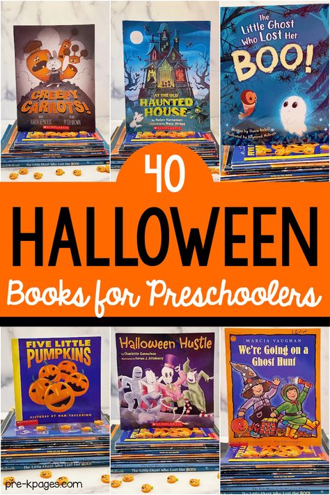 Halloween Read Alouds, Halloween Theme Preschool, Halloween Picture Books, Autumn Preschool Theme, Books For Preschoolers, Halloween Books For Kids, Halloween Stories, Kindergarten Readiness, Halloween Preschool