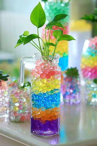 Water Crystals, Colored Water, Candle Arrangements, Bottle Decor, Garden Decor Projects, Ball Decorations, Water Beads, House Plants Decor, One Pound