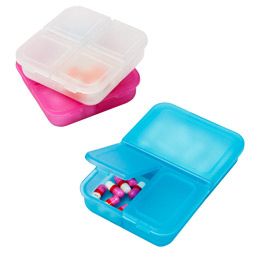 Separate vitamins, medicine and supplements with our Divided Pill Boxes: ibuprofin, vitamins, prescriptions, etc. Med Organization, Medicine Kit, Room Thermometer, Medicine Cabinet Organization, Medication Organization, Organization Station, Marker Storage, Medicine Organization, Travel Container